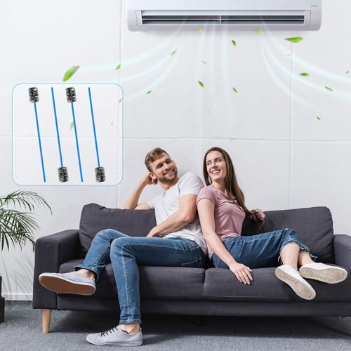 4stk Flexible Abflussbürste für Kondensatabscheider, 40cm Hochwertige Flexible Abflussbürste aus Nylon mit Weichem Bürstenkopf Entfernt Mühelos Schmutz und Hält Kondensatableiter