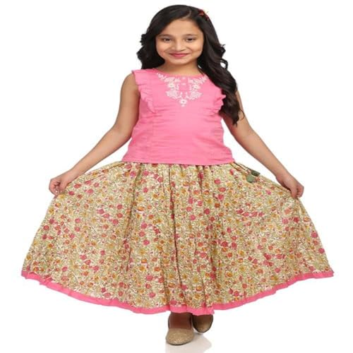 Image of Biba Girls Straight Fit Salwar Suit Set (KW2674 Multicolor 13)