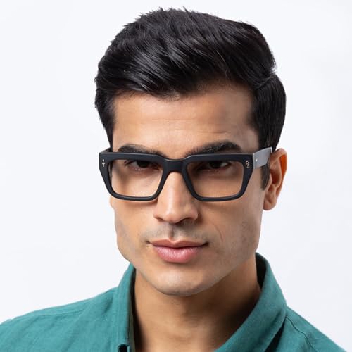 Image of Shisen Fox Habiki 2.0 Acetate Spectacles Frames for Men & Women with Demo Lenses | Classic Oval Full Rim Eyeglass Frame | Durable & Stylish Eye Frames for Men & Women