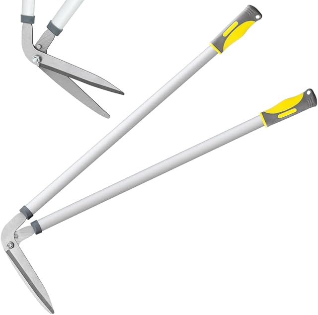 Byhagern Edging Shears, Long-Handle Border Shears, Lawn Grass Shears with Vertical Blades for Lawn, Edge and Garden