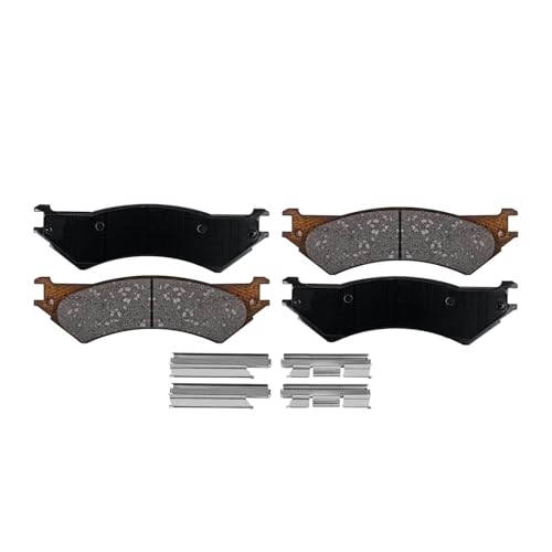 Image of Detroit Axle - Rear Brake Kit for Ford E-250 E-350 Econoline | E-350 Club Wagon Disc Brake Rotors Ceramic Brake Pads Replacement