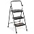 Sweetcrispy 3 Step Ladder, 800lbs Sturdy Portable Ladder, Folding Step Stool with Wide Anti-Slip Pedal, Cushioned Handle, Lightweight Step Stool for Home Kitchen and Outdoor