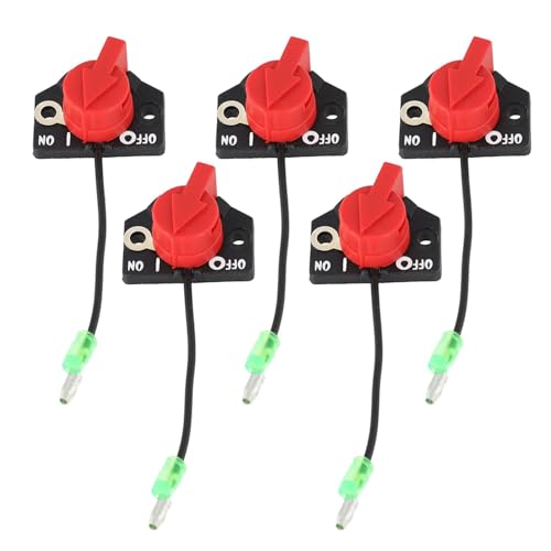 NINMORTH Juego de 5 interruptores de parada de encendido/apagado para motor EY15, EY20, EY28, EY27, EX13, EX17, EX21, EX27, EX30, EX35, EX40, EH36, EH41