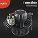 HLBTK A/C Heater Blower Motor Assembly 64119245849 64119229658 Compatible with BMW Vehicles - X5 2007-2014,X6 2008-2014,E70 E71 3.0L 4.4L Sport Utility with Resistor - Front Side
