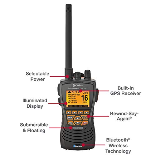Cobra MRHH600FLTGPSBT Mr Hh600Fltbtgps Handheld Floating Vhf Radio thumb #2
