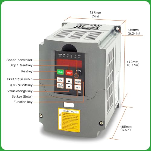 Inversor de frecuencia variable 400Hz 2.2KW 380V 5A contra picos de corriente 2