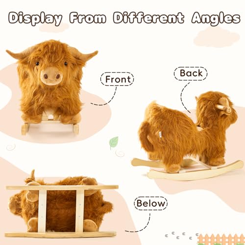 image for JOLIE VALL&Eacute;E TOYS & HOME Baby Rocking Horse,Highlander Catt