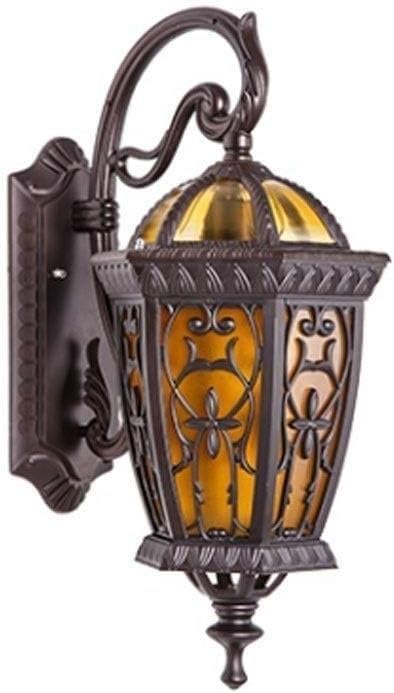 Applique murale extérieure antirouille rétro E27 pour éclairage de jardin