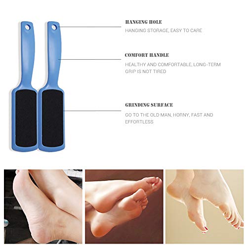 【Factory Direct】 Colossal Foot Rasp Foot File And Callus Remover,Surgical Grade Stainless Steel File,Can Be Used On Trimming Dead Skin, Callus ect. (2 PcsBlue)