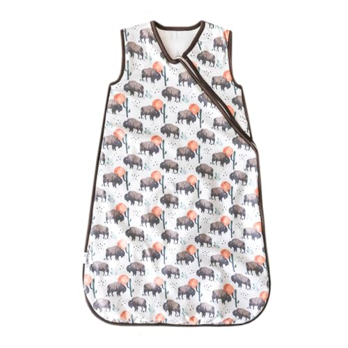 Image of Copper Pearl Sleep Sack: Warm and Cozy Baby Bag in a Variety of Trendy Designs, Safe Alternative to Blankets, Sleeveless Baby Sleep Sack Swaddle Sizes Newborn to 24 Months - Bison