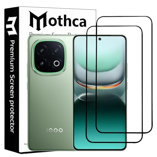 Image of Mothca Military-Grade Tempered Glass Screen Protector Compatible for iQOO 13 with Edge to Edge Coverage - Case Friendly, Anti-Scratch & Bubble-Free Installation Kit (Pack of 2)