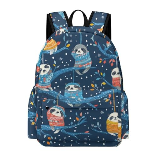 Sac à dos de Noël paresseux pour enfants étudiants école voyage