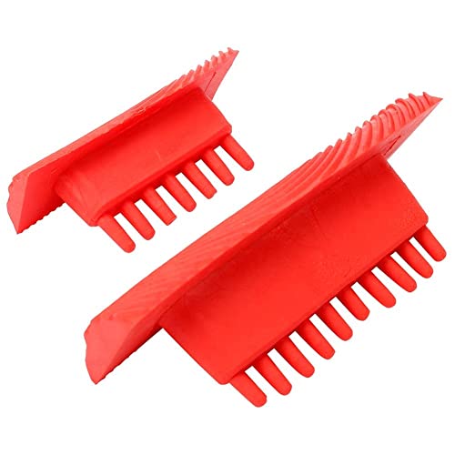 BORDSTRACT 2 unids/Set veteador de goma efecto madera, Herramienta de decoración paredes con textura de grano madera, plantilla efecto madera, Utilizado para la Pared Muebles decoración Bricolaje