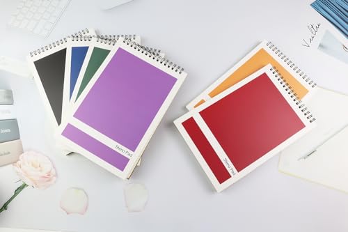 Bloc-notes à spirale 15,2x22,9cm papier blanc sténo pour écrire des notes d'école
