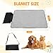 Hundedecke für Unterwegs, Faltbare Wasserdichte Haustier Decke Camping Decke Hund Katze Mat Wärmende Decke, Hundebett Hundematte für Outdoor Innen Große Reisedecke für Haustier, 100 x 70 cm (Schwarz)