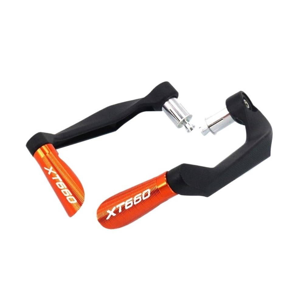 Beqlxta Orange Brake Lever Guard Motorcycle Handlebar Grips Guard Brake Clutch Levers Guard Protector For Xt660/X/R/Z Xt660x Xt660r Xt660z Xt 660(Orange)
