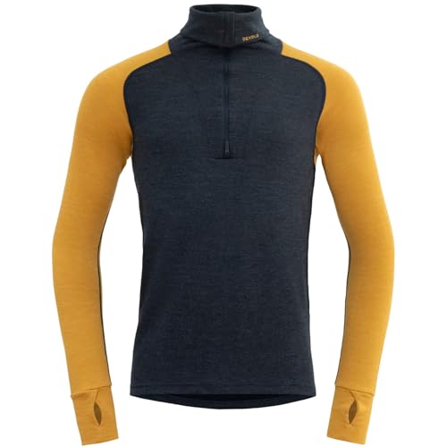 Devold Expedition Merino Silk Zip - Camiseta térmica de lana merino para hombre