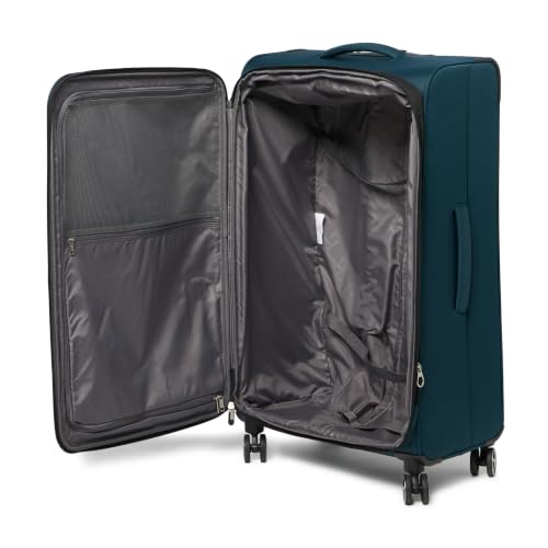 Image of Samsonite Saire LTE Softside Expandable Luggage with Spinner Wheels, Black, 3-Piece Set (Carry On /Medium /Large)