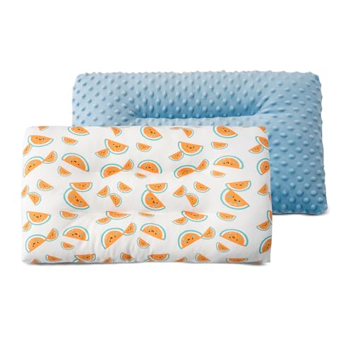 Image of 1Pc Toddler Pillow,Breathable and Skin-Friendly,Machine Washable,100% Cotton Cute Kids Pillows for Sleeping,Kids Sleeping Pillow for 2-6 Year Old,19X11inches