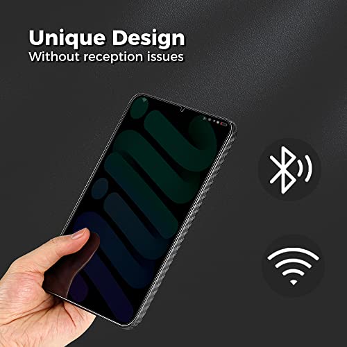 Monocarbon Ipad Mini 6 Case, Carbon Fiber Hard Shell [Military Grade Drop Protection] Shockproof Anti-Scratch Ultra Strong Protect Cover For Ipad Mini 6, Matte Finish. #TOP4