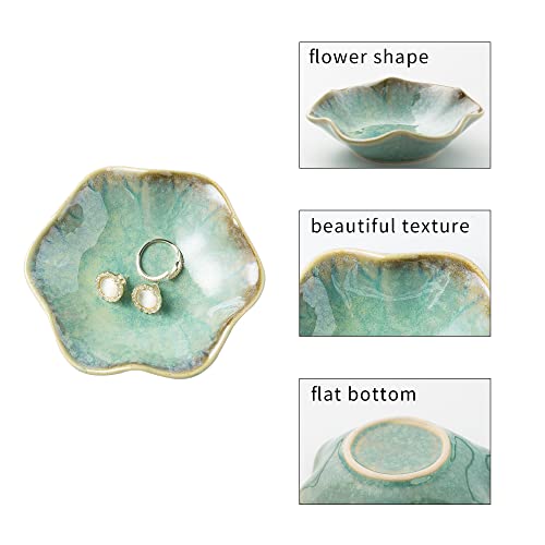 Image of BEUNAIZER Jewelry Dish Tray, Ring Dish, Ceramic Trinket Tray, Key Bowl