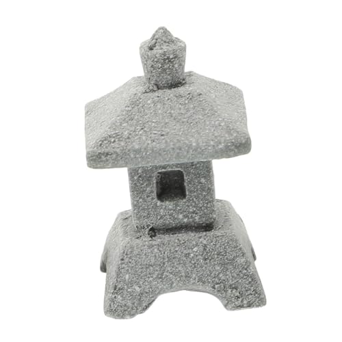 Ciieeo Pavilion Statue Japanese Lantern Ornament for Garden Decor Figurine for Zen Gardens Micro Landscape Accessories for Homes and Aquariums