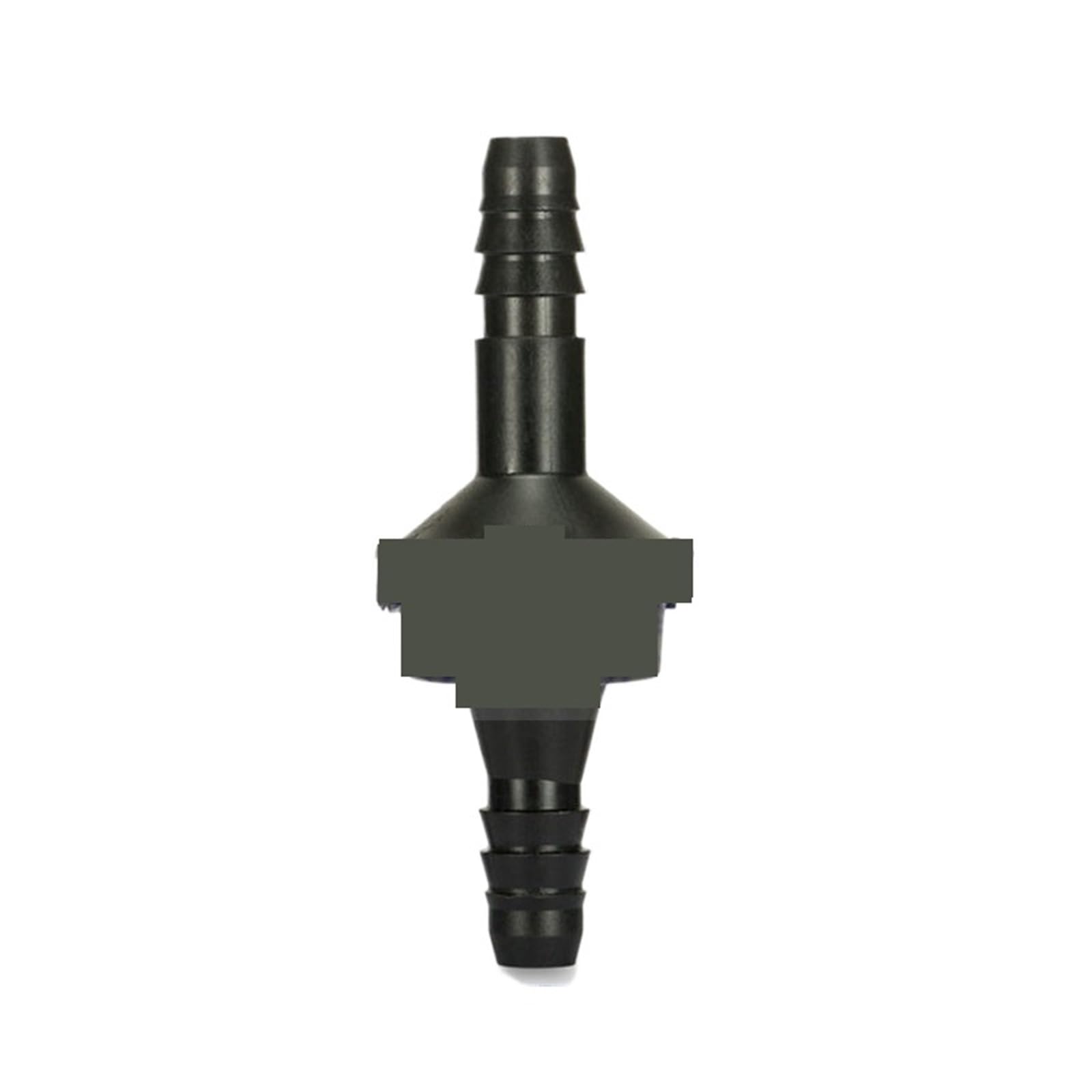 Black 1-Way Valve Non-Return Valve Plastic 1 Way Check Valve