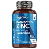 Zinco 25 mg vegan 400 comprimidos, 1 ano de fornecimento, zinco bisglicinato suplemento essencial de alta biodisponibilidade, contribui para o funcionamento normal sistema imunológico, cabelo e pele