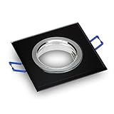 Cadre encastrable LED élégant : le cadre encastrable Kwazar Luminaire en verre à effet miroir éclaire les pièces avec style et s'installe facilement.