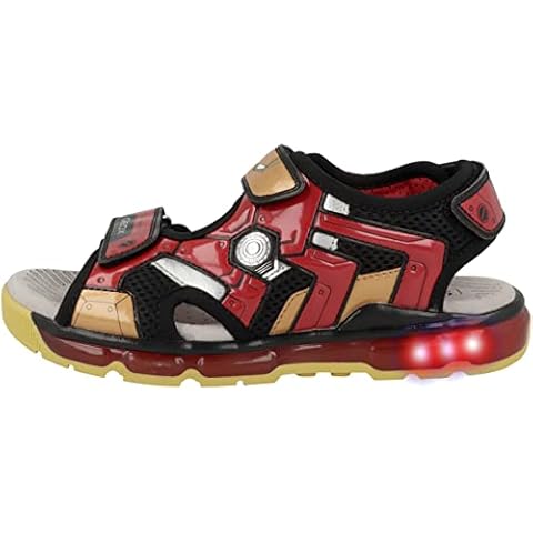 Geox J Sandal Android Boy, Sandalia, Negro y Rojo, 29 EU Cover