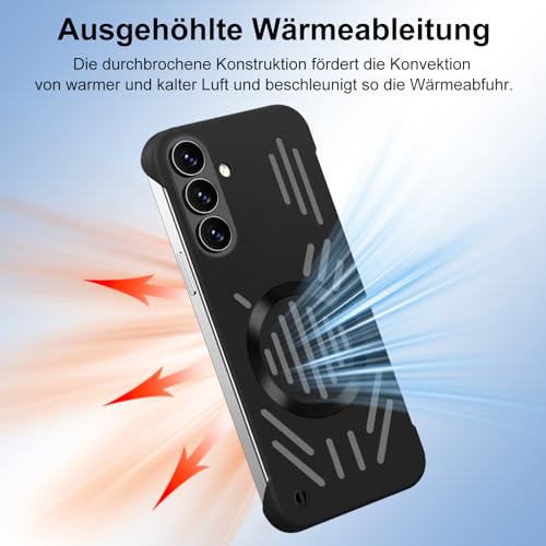 Coque de protection Samsung S24 mate antichoc à structure ouverte et aimantée