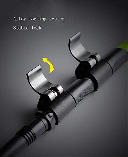 Bastones de senderismo con aleación de aluminio 7075 y pulsera de nylon desmontable 5