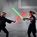AuntyFey Light Up Saber, 2 Pack Light up Saber for Kids, Extendable Light Up Toy Sword for Kids, Light Up Sword Set, Dual Light Up Sabers for Kids Adults Toddler Boy Girl,Light Savers Party Toy