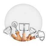 Ravioli Cutter Stamp Maker and Pasta Roller Wheel Cutter Set, Round Square Shape Fluted Press Mold with Wooden Handle for Kitchen Ravioli Machine (5 Set)