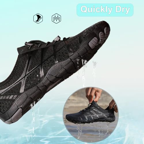 Image of Hike Barefoot Shoes Women Men Pro Water Footwear Wide Toe Box Non-Slip Unisex Athletic Outdoor Running Shoes