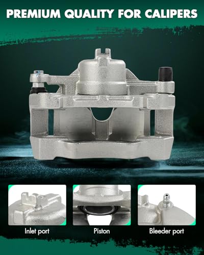 Image of SCITOO Front Left Brake Caliper With Bracket 19B3702 Compatible For INFINITI For G35 2007-2008,For INFINITI For G37 2008-2013,For INFINITI For Q60 2014-2015