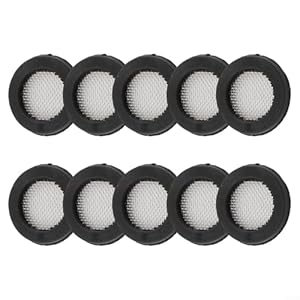 Eawfgtuw 3/4 Zoll Waschwasserschlauch-Filterd... mit Edelstahlgeflecht, Gummidichtung für Waschmaschine, Geschirrspüler, Duschventil und Wasserhahn-Rohrleitungen (schwarz)