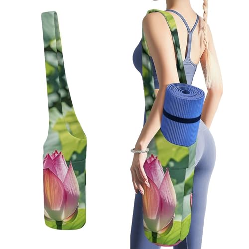 Sac de tapis de yoga en toile durable - Sacoche éco-conçue grand format