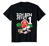 Kinder 1. Geburtstag Bauernhof und Tiere - 1 Jahr Geschenk T-Shirt
