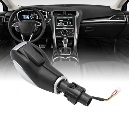 Image of Automatic Gear Shift Knob Handle with Button Fits for Fusion Escape 2013-2016 Transit 15-20 Gear Shifter Lever Selector Matte Replaces DG9Z-7213-EA | Fits for Fusion Escape 2013-2016 Transit 15-20; DG9Z-7213-EA; Gear Shifter Lever Selector; Matte; Perfect fit; Easy install