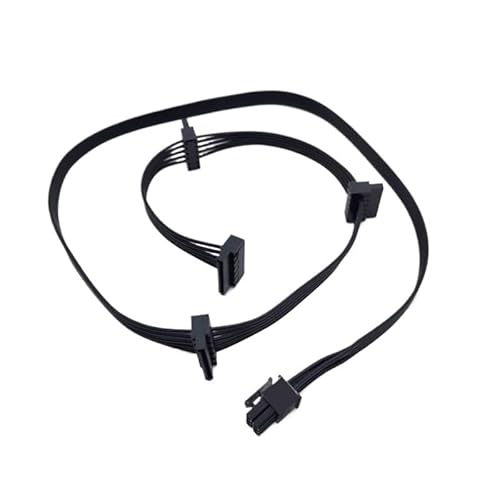 XSHERC 550W 650W 750W 電源、GPU PCIe 8ピン 6+2ピン、CPU 4+4ピン、SATA IDE、ATX 24ピン用モジュラー電源ケーブル(4 SATA Angled)