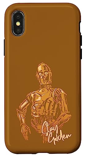 Coque iPhone X Star Wars C-3PO protection antichoc film Skywalker