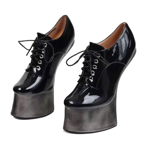 High Heels 18cm Heelless Waterproof Platform Lace Up