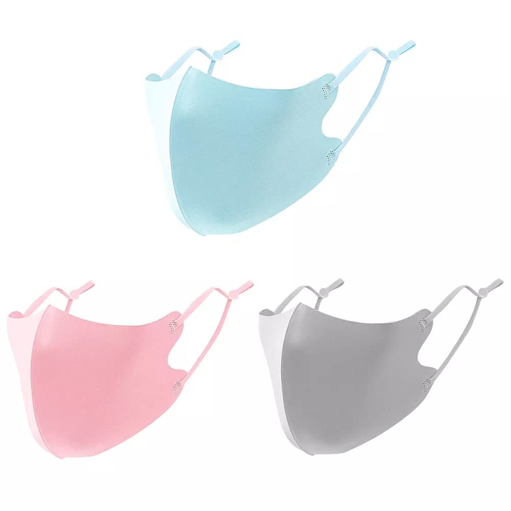 Protective Face Cover Adjustable Washable Space Cotton Face Mask Reusable Mouth Cover Breathable Comfortable Earloop Face Shield Face Covering Mask (PACK OF 3PC)-image-47