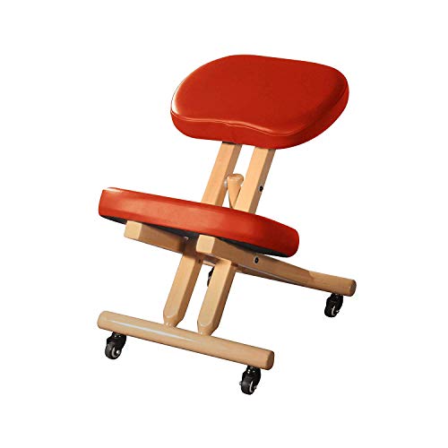 Master Massage Comfort Wooden Kneeling Chair Posture Thick Cushion Seat Office and Home