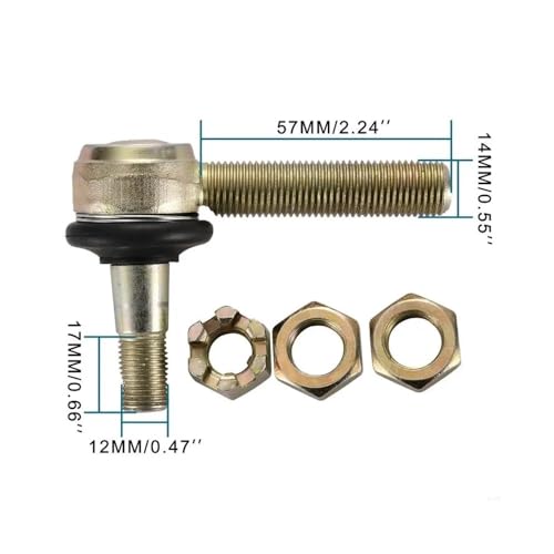 Rotule biellette direction VTT 150cc 250cc roue B5XD 12mm 14mm