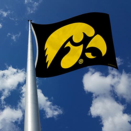 Rico Industries NCAA Iowa Hawkeyes 3-Foot by 5-Foot Single Sided Banner Flag with Grommets - Thumbnail 3