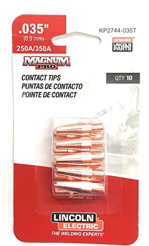 Pointe de contact soudage 0,9 mm conique 350A KP2744-035T tube de cuivre pack de 10