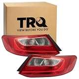 TRQ 2 Piece Driver & Passenger Side Tail Light Assembly Set Compatible with 2013-2015 Honda Accord HO2800185 HO2801185
