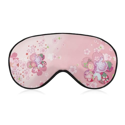 アイマスク 和風 桜 睡眠アイマスク 目隠し 眼帯 スリープマスク アイピロー 睡眠用 安眠グッズ 遮光 軽量 四季 通気性 長さ調節可能 男女兼用 旅行用
